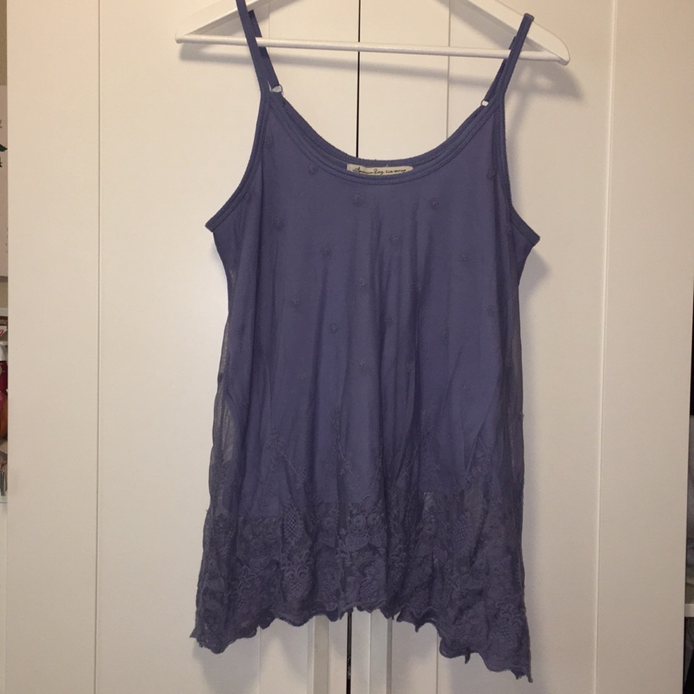 Purple Lace Top